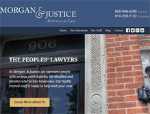 Tablet Screenshot of morganandjustice.com